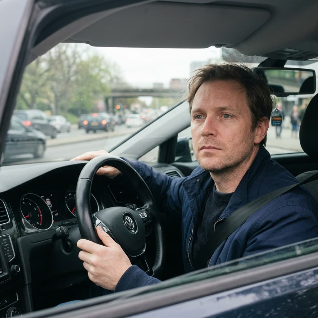Driver daydreaming while driving